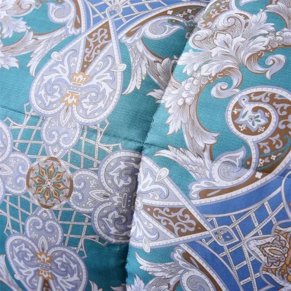 Piumino leggero e caldo che non corrono Piumino d'oca bianca Coperta jacquard in cotone Trapunta autunnale primaverile Trapunte per hotel invernali addensate 3
