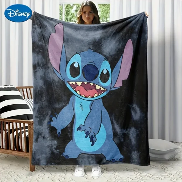 1 coperta Disney Stitch per un tempo accogliente, coperta multifunzionale adatta per casa, attività all'aperto, viaggi, campeggio, coperta per pisolino. 1