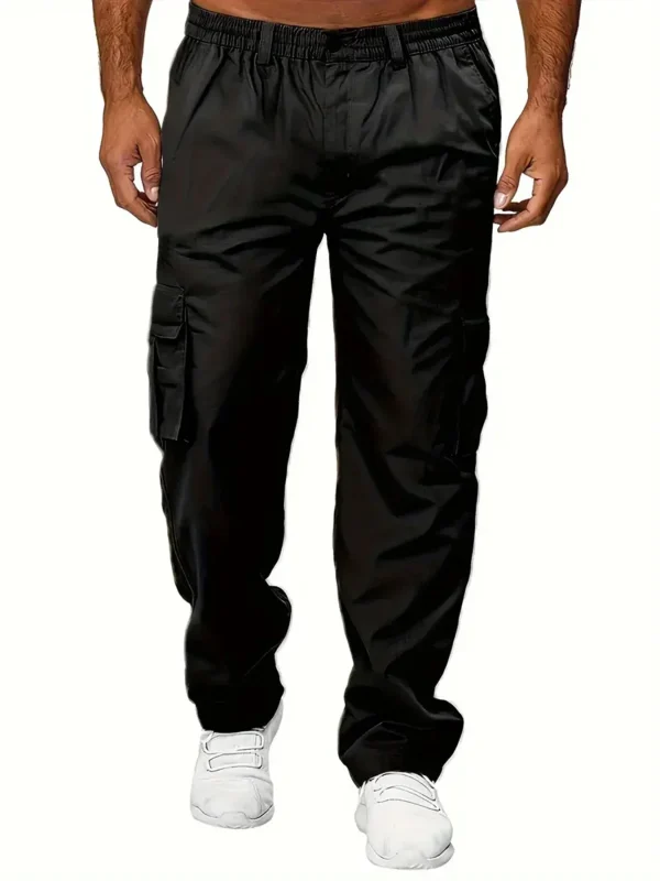 Pantaloni cargo da uomo Pantaloni sportivi Pantaloni lunghi dritti larghi da esterno Pantaloni maschili da lavoro durevoli multitasche casual estivi 2