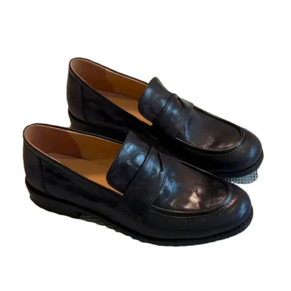 Donne Appartamenti Mocassini Scarpe di Cuoio Del Progettista Retro Scarpe 2024 di Tendenza Autunno Scarpe Classiche Delle Donne Nuovo Vestito Da Passeggio Femme Zapatillas 6