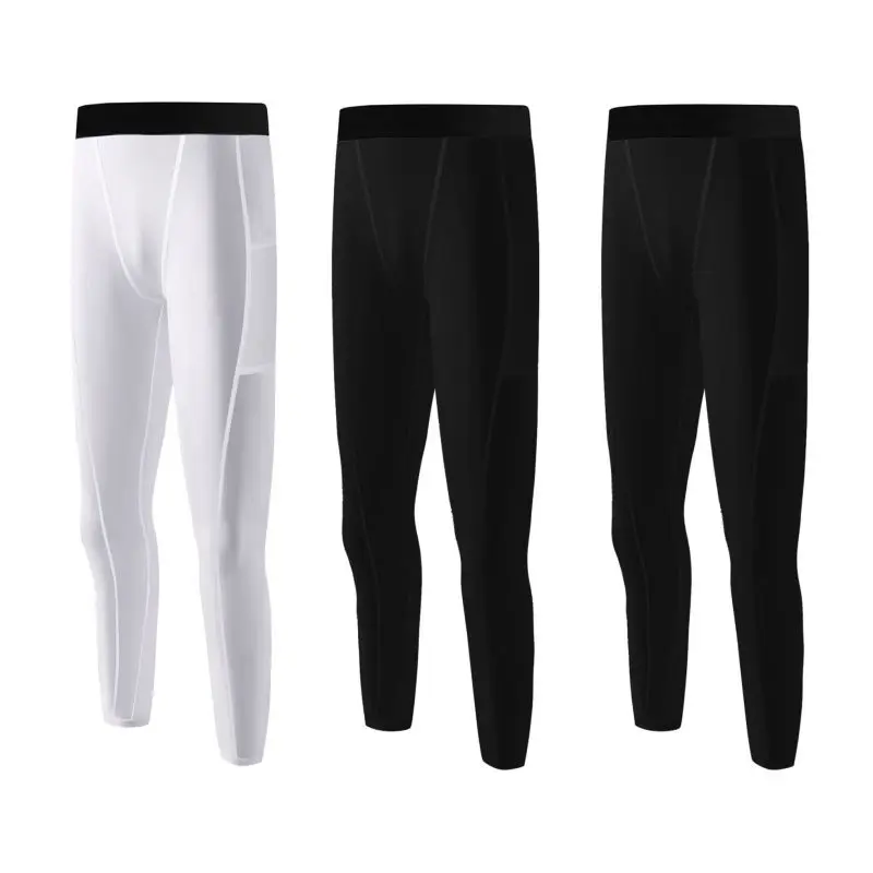 Leggings a compressione per bambini Ragazzi Collant da corsa per bambini Pantaloni Pantaloni a compressione per adolescenti Pantaloni sportivi da fitness per esercizi con strato base 1