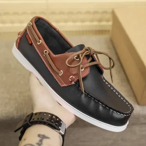Nuove scarpe casual da uomo di marca di lusso Scarpe firmate in pelle di alta qualità Mocassini da uomo Scarpe da lavoro morbide e comode Calzature formali 1