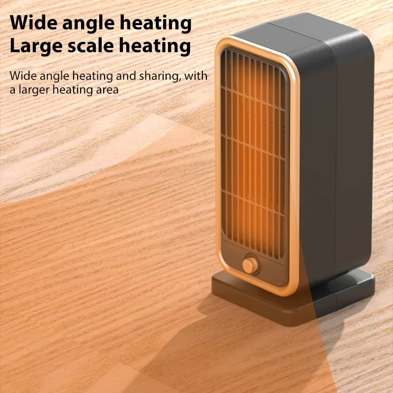 Riscaldatore elettrico portatile da 500 W PTC Ventilatore di aria calda calda Riscaldamento rapido per stufe di riscaldamento della stanza domestica Riscaldatore a ventola a temperatura costante 2