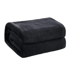 Coperte di flanella in morbido pile corallo caldo per letti in pelliccia sintetica visone copridivano in tinta unita copriletto coperte scozzesi invernali 1