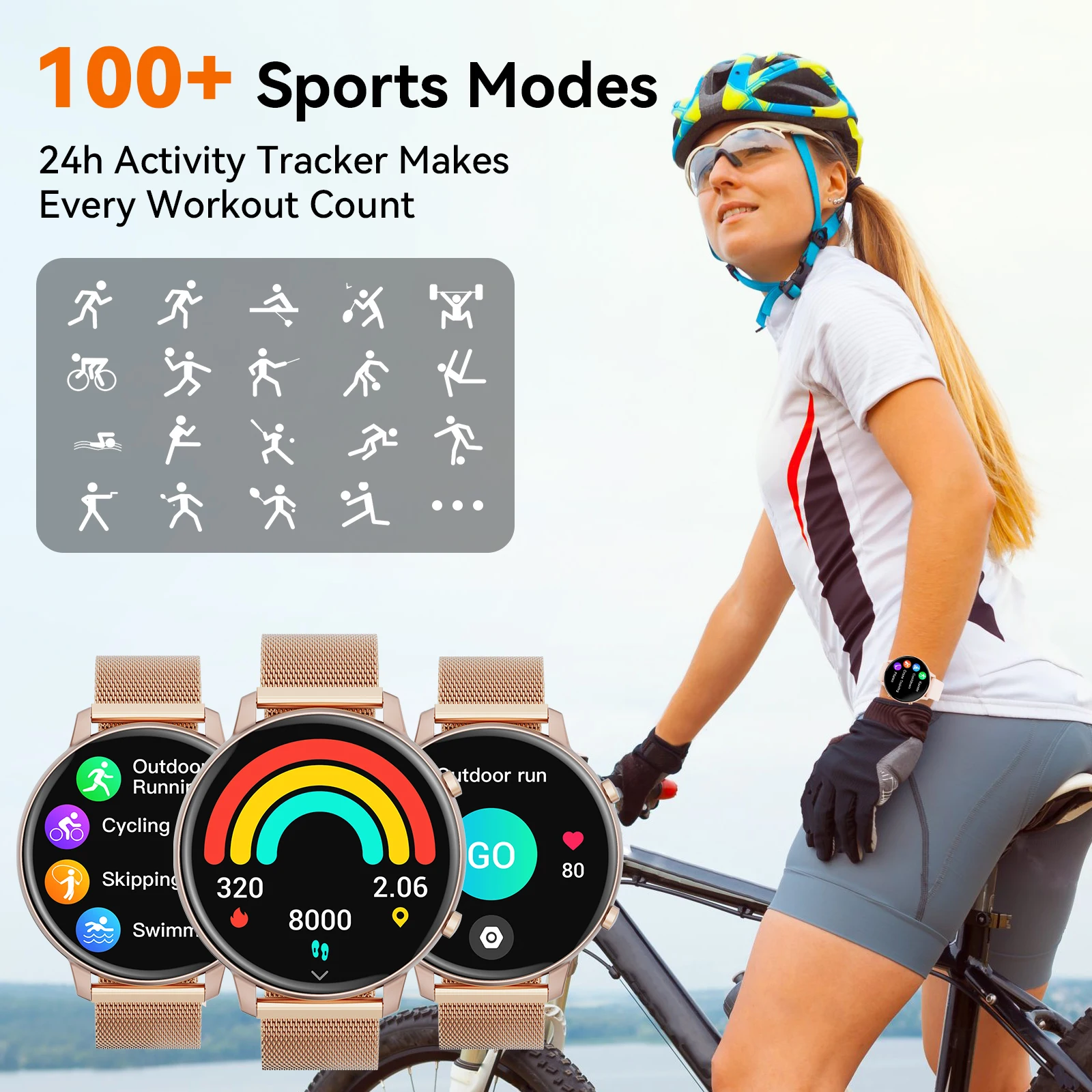 Orologio intelligente da donna Karchilor 2025, schermo 1.39, chiamata Bluetooth, orologio fitness impermeabile da uomo, viene fornito con sonno, frequenza cardiaca, 5