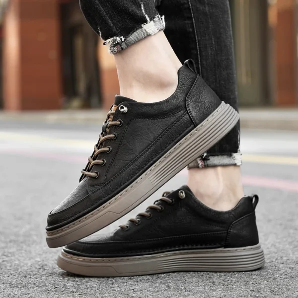 Scarpe Oxford estive in vera pelle Sneakers da esterno traspiranti Scarpe da uomo Scarpe in pelle fatte a mano Scarpe casual Scarpe da passeggio da uomo 5