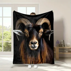 Accogliente coperta in flanella con stampa antilope: ultra morbida, calda e versatile per accovacciare su divano, letto, ufficio o viaggi 1