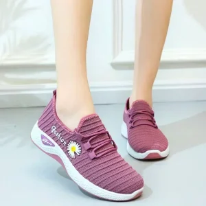 Scarpe da donna Autunno Nuovo stile True Fly Weaving Old Beijing Scarpe di stoffa Little Daisy Scarpe sportive casual da donna Scarpe da passeggio 1