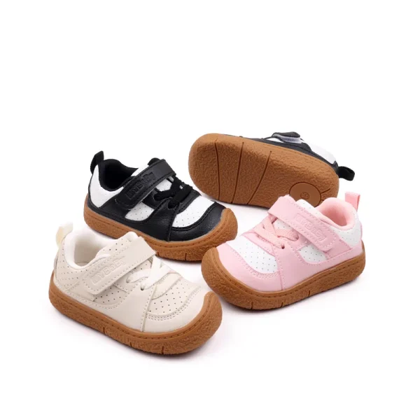 Scarpe da bambino di alta qualità per bambini 1-5 anni suola in gomma antiscivolo morbido PU per ragazzi e ragazze stile primaverile e autunnale Ooydoor BM06 5