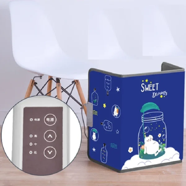 Scaldapiedi elettrico scaldamuscoli regolabile cuscino riscaldante elettrico pieghevole ufficio sotto scrivania scaldapiedi forniture calde invernali 2