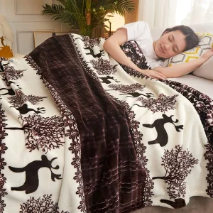 Coperta da tiro per divano coperta invernale King Size Home Warm Plaid Comforter copriletto lenzuolo 1