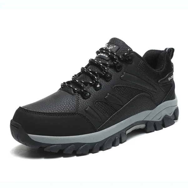Uomo Donna Colore nero Sport all'aria aperta Scarpe casual Calzature invernali in pelliccia calda Scarpe da passeggio comode Sneaker classica da uomo di grandi dimensioni 4