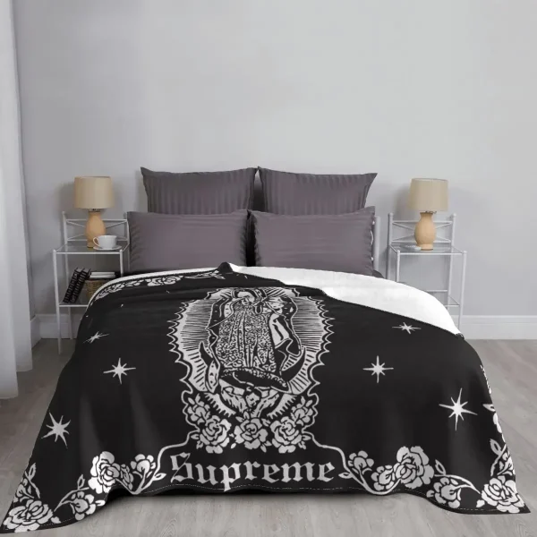 Coperte in flanella cristiana della Vergine Maria, letto leggero e sottile, Queen King e Twin Size, per casa e ufficio 5