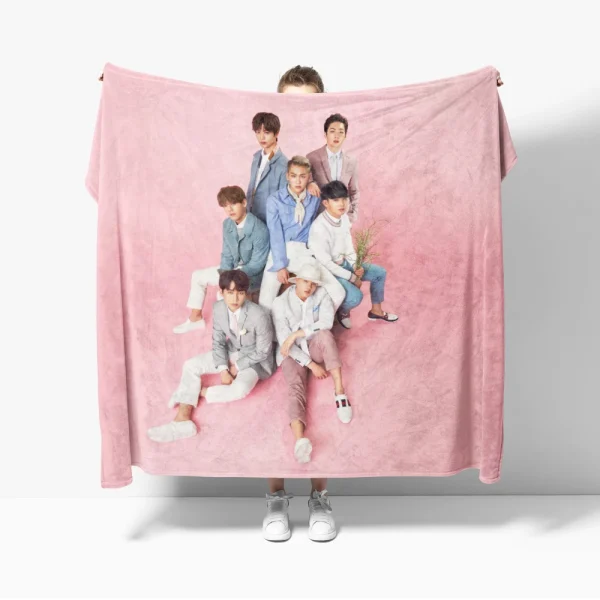 Coperta in flanella Kpop-BTS per la decorazione del divano Coperta per bambini scozzese soffice Coperte e getta di lusso king size per letto Cobija 6