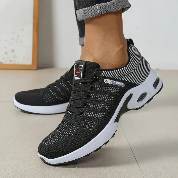 Scarpe da corsa stringate super traspiranti alla moda da uomo - Comfort antiscivolo, resistente e con cuscino - Scarpe da ginnastica alla moda da uomo 5