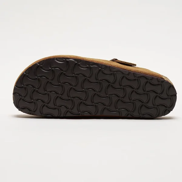 Zoccoli con poggiapiedi morbido Birks Boston - Ciabatte da donna con punta chiusa in pelle scamosciata di mucca |     Pantofole casual retrò unisex 6