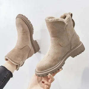 2024 donne inverno nuovi stivali da neve velluto outdoor antiscivolo calzature moda confortevole spesso caldo stivale Casual scarpe di cotone femminile 1