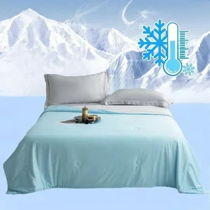 Tessuto di raffreddamento aria condizionata trapunta coperte fresche per letti doppio lato freddo setoso coperta estiva piumino leggero raffreddato 1