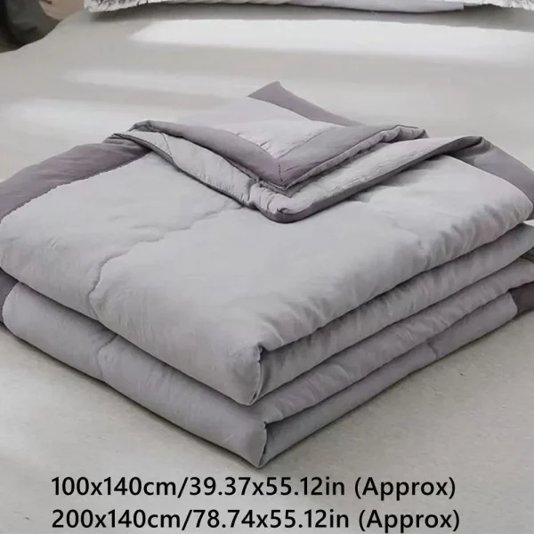 Nuova coperta rinfrescante a doppia faccia, effetto freddo, trapunta condizionante delicata sulla pelle, trapunta refrigerante traspirante in tinta unita, primavera estate 6