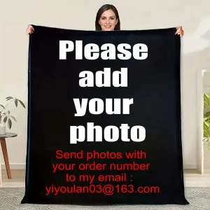Coperta fotografica personalizzata Dropshipping all'ingrosso Coperte personalizzate calde per regali di compleanno di animali domestici di nozze di famiglia per lei 1