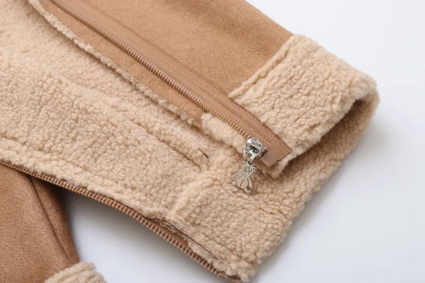 0-2Y Inverno Neonati maschi Vestiti Felpa con cappuccio in pelliccia Tute per ragazze Fodera in pile Pagliaccetti per bambini Pausa vento Vestito infantile 6