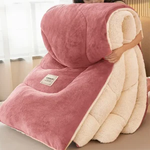 Inverno Addensare Doppio Lato Trapunta di Velluto Letto Singolo Doppio Coperta Piumino Tenere Al Caldo Biancheria Da Letto Ponderata Trapunte Tessili Per La Casa 1