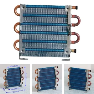 Piccolo radiatore a condensatore Robusto evaporatore a tubo di rame per frigorifero Radiatore di raffreddamento ad aria per apparecchiature industriali fai da te 1