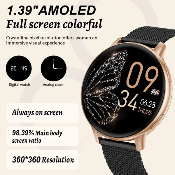 Xiaomi 2025 Smart Watch Donna Chiamata Bluetooth Quadranti personalizzati Orologi Monitor di ossigeno nel sangue Sport Uomo Smartwatch da donna 4