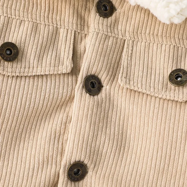 Capispalla calda per neonato 0-3 anni Cappotto invernale in cotone moda casual Manica lunga Abbigliamento per bambini 5