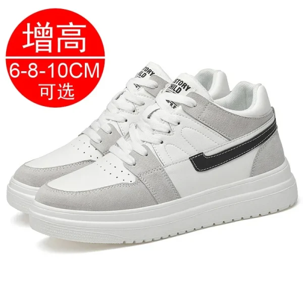 2025 Scarpe da ascensore da uomo scarpe da ginnastica rialzate da uomo 6 cm 8 cm scarpe traspiranti con altezza maggiorata per scarpe sportive da uomo 6