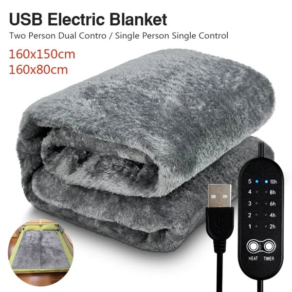 Coperta riscaldante elettrica 80 cm x 160 cm 150x160 cm Tappeti riscaldati elettrici Pad Ispessimento Letto per auto Materasso Scaldalatte Coperta riscaldata 1