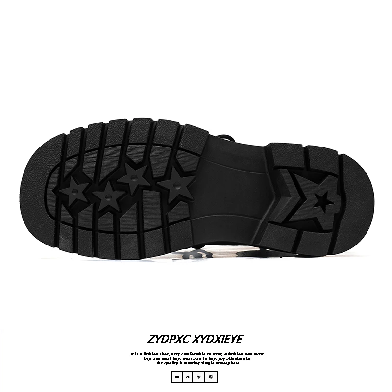 Stivaletti da uomo per passeggiate per il tempo libero Scarpe casual da uomo alte classiche Botas Ventilate Stivali da moto Calzature da passeggio per esterni 4