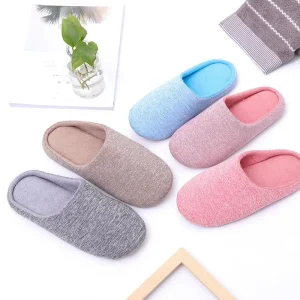 Pantofole da casa per donna uomo casa morbida inverno luce interna comfort scarpe da pavimento donna uomo silenzio diapositive camera da letto stile giapponese 1