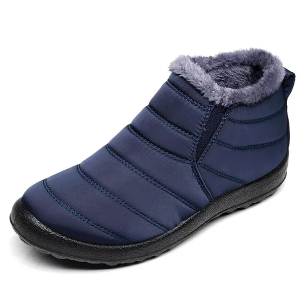 Stivali da donna Stivali invernali impermeabili Scarpe di pelliccia Donna Slip On Stivaletti Snow Botas Mujer 2025 Scarpe invernali Coppia stivale corto 5