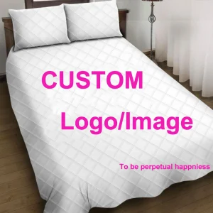 Set di trapunte di marca con Logo fotografico personalizzato coperta per letto copripiumino per cartoni animati Anime fai da te trapunta per aria condizionata invernale Queen Size 1