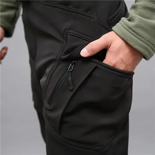 Città da uomo Gargo Inverno Tattico SharkSkin Giubbotti Pantaloni da trekking Pesca Arrampicata Trekking Caccia casual Pantaloni da campeggio M-5XL 2