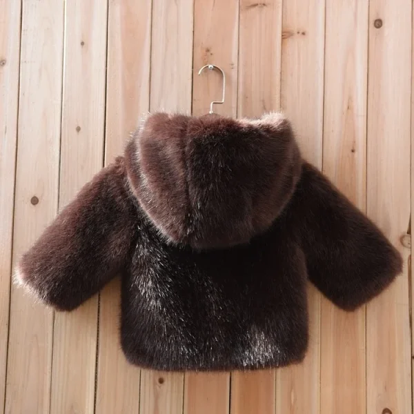 Abbigliamento per bambini Cappotto in pelliccia sintetica 2025 Autunno Inverno Nuovo cappotto corto Tendenza per ragazzi Ragazze Abiti invernali alla moda casual coreani 2