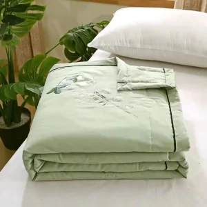 Coperta estiva trapunta rinfrescante doppia Queen Size piumino sottile antibatterico lavabile biancheria da letto singola e doppia 1