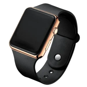 Orologio digitale semplice per uomo donna moda sport LED orologio elettronico cinturino in silicone nero orologio da uomo casual Reloj Hombre 1