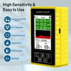BR-9C-XR-3 Pro Display digitale portatile 2 in 1 Rilevatore nucleare di radiazioni elettromagnetiche Contatore Geiger EMF Tester accurato 1