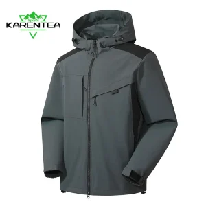 Karentea giacca da Trekking uomo giacca a vento impermeabile donna antivento campeggio caccia corsa Trekking cappotti da pesca Sport all'aria aperta 1