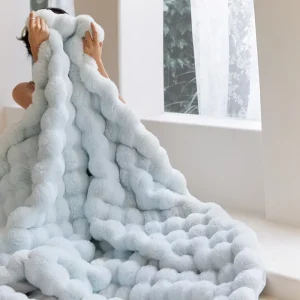 Coperta di pelliccia per l'inverno calore di lusso coperte Super comode per letti coperta invernale calda di fascia alta per divano 1