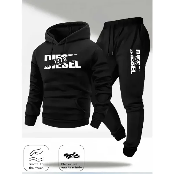 Autunno e inverno nuova felpa con cappuccio abbigliamento sportivo moda sportiva felpa con cappuccio felpa casual e pantaloni due in uno 3