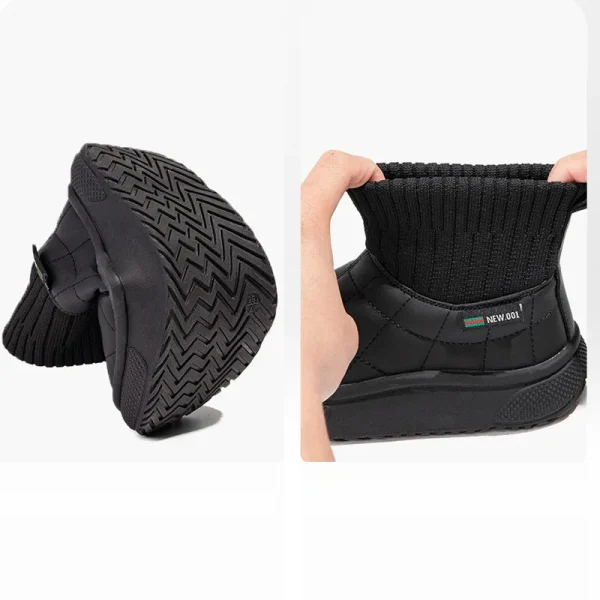 Stivali invernali per bambini scarpe alla caviglia moda invernale stivali da neve per bambini Unisex scarpe da bambino calde in peluche Casual per neonate impermeabili 4