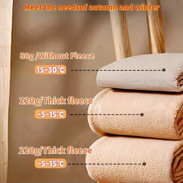 Collant foderati in pile caldo da 300 g Collant sexy termici invernali da donna Calze collant traslucide finte in lana 2