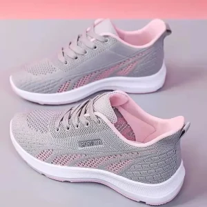 Scarpe da corsa Sneakers traspiranti da donna estate cuscino d'aria in rete leggera scarpe sportive da donna scarpe da allenamento stringate all'aperto 1