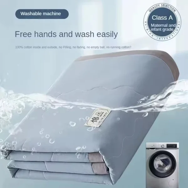Coperta estiva 100% cotone Interno ed esterno Trapunta per aria condizionata in puro cotone Morbido piumino sottile traspirante delicato sulla pelle estivo 5