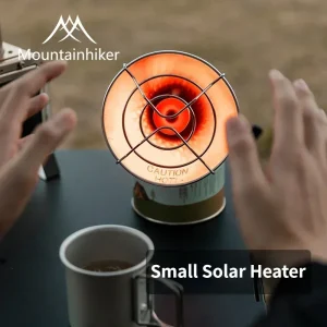 MOUNTAINHIKER Mini stufa per riscaldamento a gas solare portatile Riscaldatore solare Riscaldatore da campeggio esterno Forno Mini Gas Piccolo scaldino solare Butano 1