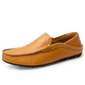 Mocassini da uomo 2025 Nuove scarpe in pelle da uomo Scarpe casual Mocassini Sneakers traspiranti Scarpe da guida da uomo Comfort Flats Plus Size 47 1