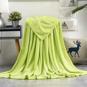 Coperte di flanella in pile di corallo per letti Solido Blu Rosa Morbido caldo Copridivano sottile Copridivano Coperta scozzese in pelliccia sintetica 1